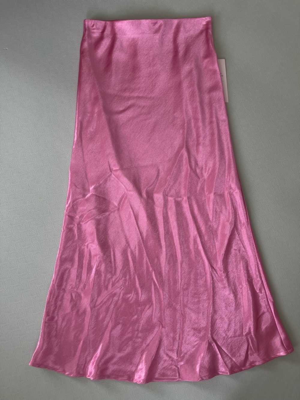 Pink Bias Midi Skirt Sz S